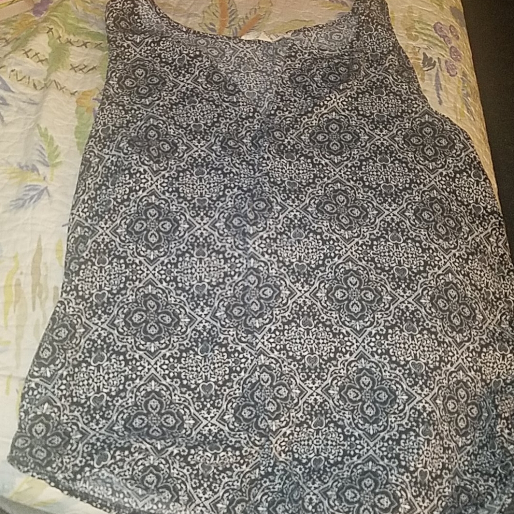 Pink rose tank blouse